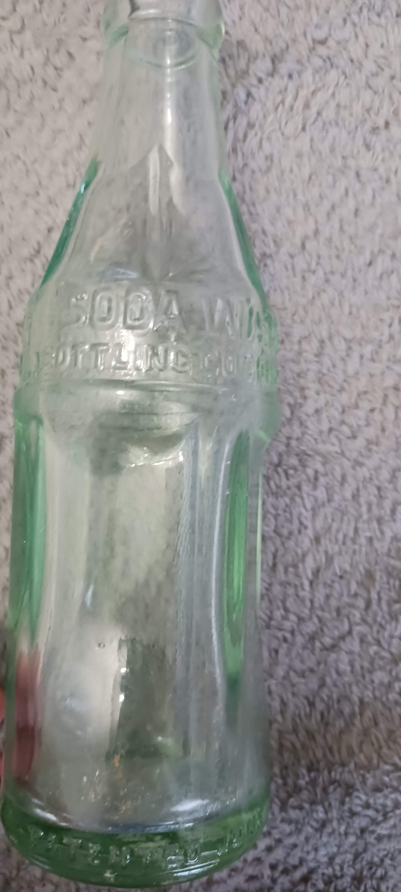 Antique Cocacola soda Water Glass Bottle 6oz. Etsy