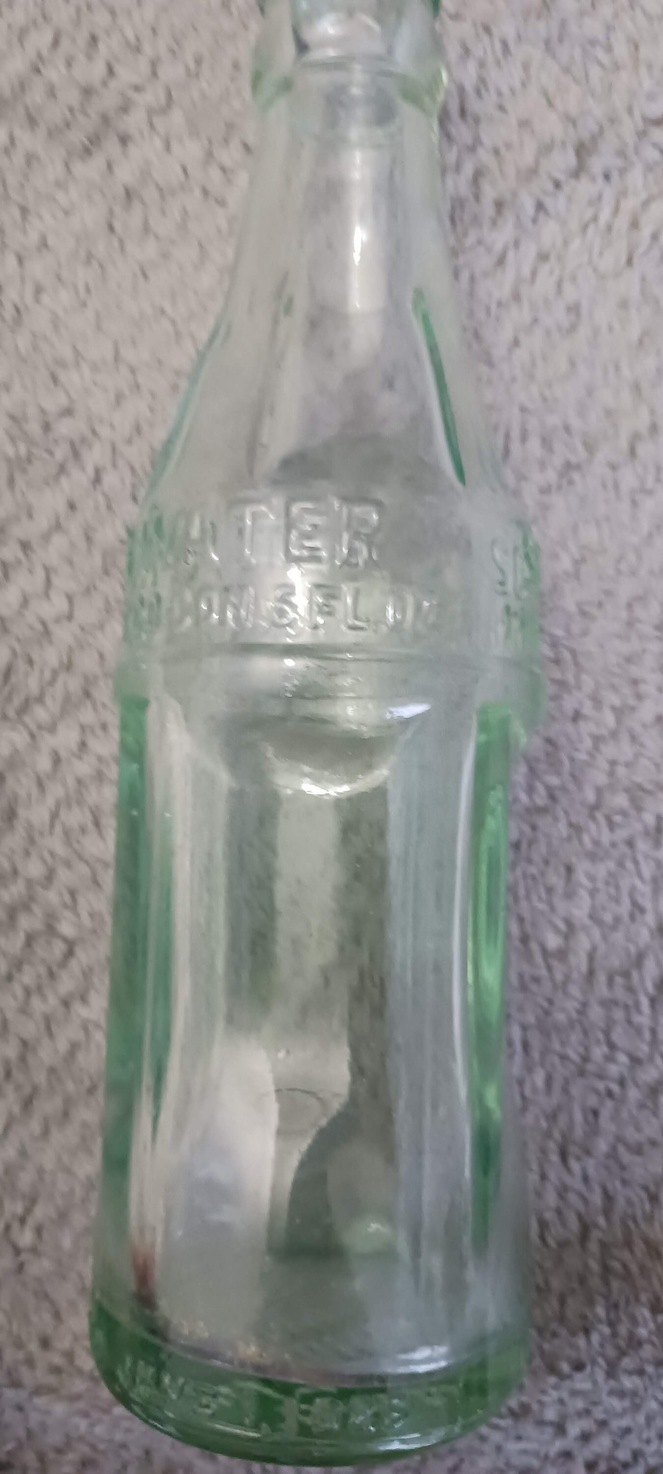 Antique Cocacola soda Water Glass Bottle 6oz. Etsy
