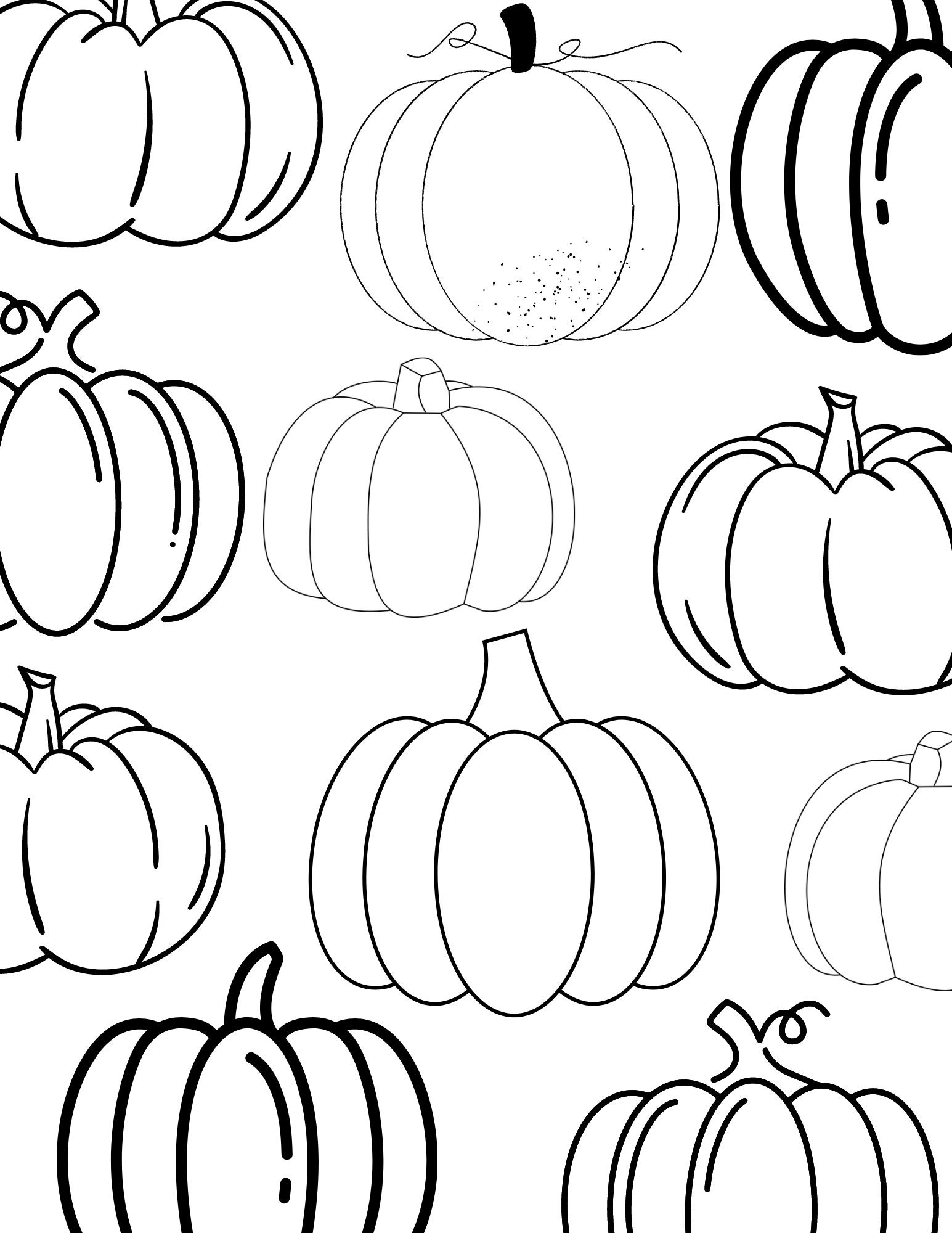 10 Autumn Coloring Pages, Fall Coloring Pages, Colouring Pdf, 10