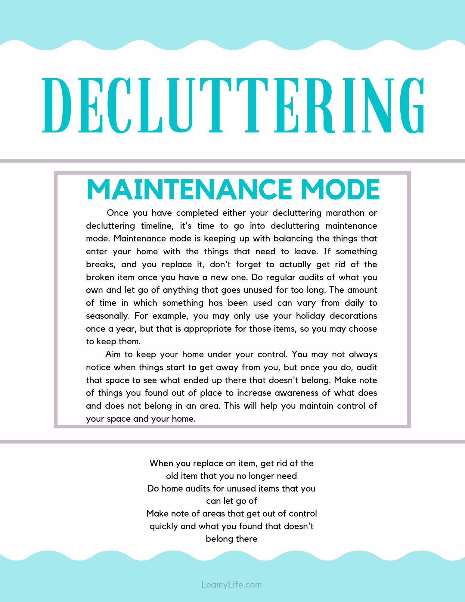 Decluttering Guide, 20 Page Printable, Pdf Format, Digital Download ...