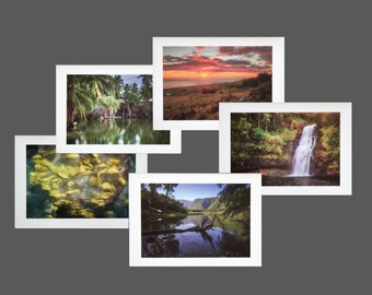 3.5"x5" Hawaii Scenes Photo Greeting Cards! - Boxed Set of 5 Folding Note  Cards with Envelopes - From Hawaii's Big Island - Ships Free