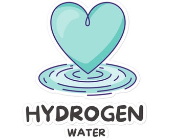 Vinilo adhesivo de corazón de agua de hidrógeno: hidratación sin burbujas