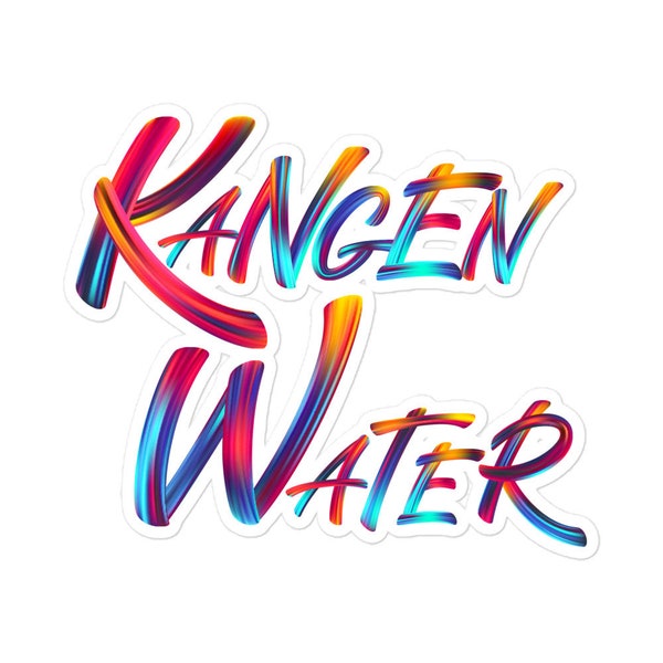 Kangen Water Rainbow Sticker, Enagic Sticker, Tumbler Sticker, Bumper Sticker, Bubble-free stickers