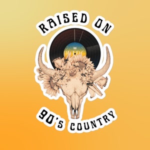90&#39;s Country Music Sticker: Cowgirl Vinyl Decal