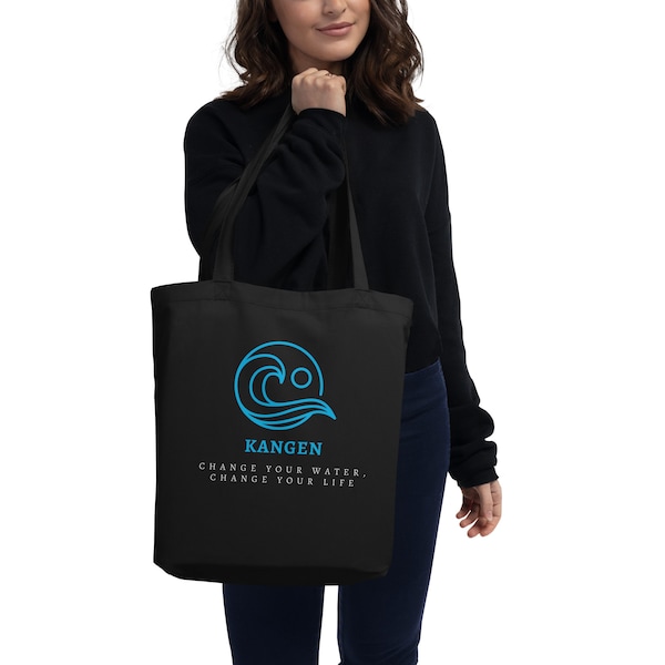 Kangen Water Tote bag, Tote bags, black tote, Water Tote, Enagic Products, Kangen support, Eco Tote Bag