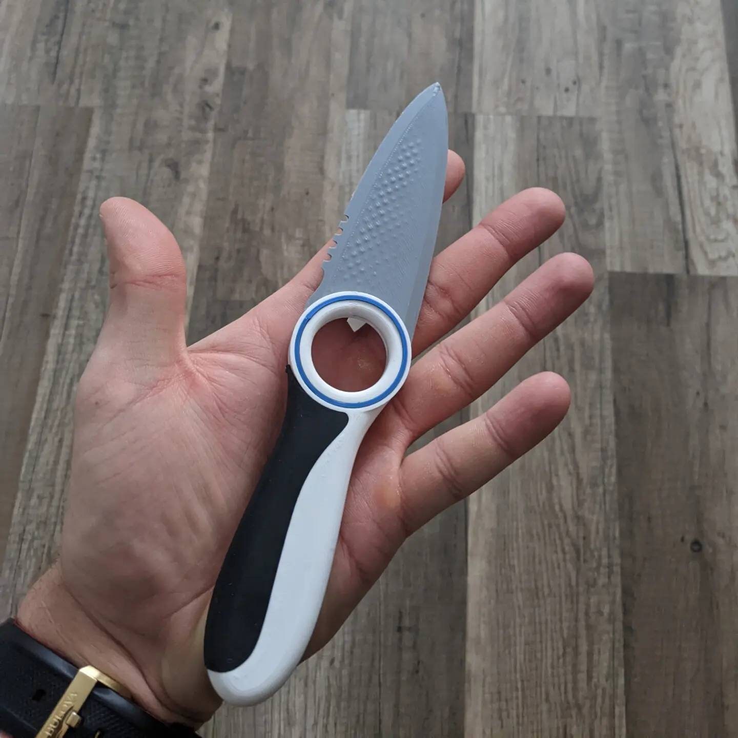 Simplified Subnautica Survival Knife Replica rubber Grips Etsy Australia