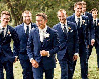 Navy blue deals wedding coat