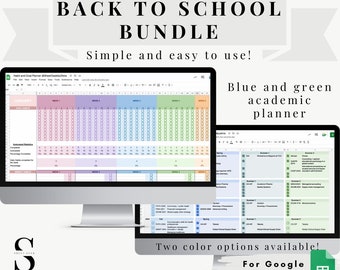 assignment deadline tracker Digital Habit and Goal Planner and Tracker+Academic and Course Planner Bundle|Daily, Weekly, Yearly Habits and To-do List|Assignment tracker