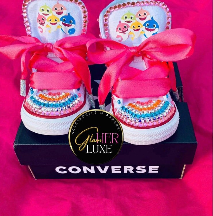 Baby shark deals shoes etsy