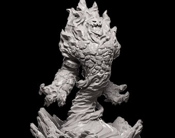 Fire Elemental | Cripta Studios | Resin Printed Mini | TTRPG | DnD | Pathfinder | D&D | 32mm