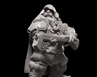 Dwarven Ranger by Cripta Studios | TTRPG | DnD | Pathfinder | D&D | 32mm | 75mm | Fantasy Gaming