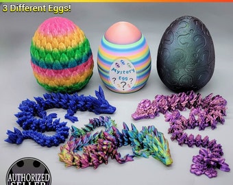Mystery Dragon Eggs - 8 Dragons, 3 Egg Types | Fantasy Surprise Gift | Viral Social Media Trend