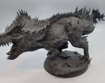 Feathered T-Rex Miniature: Gargantuan Resin Fantasy Figurine