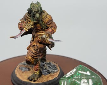 Dragonborn Assassin Rogue Miniature: Umbrascale DnD RPG