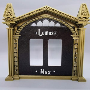 HP Themed Customizable Double Rocker Light Switch Cover