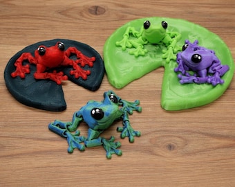 Articulated Tiny Cinder Frog Toy (also available in party packs) Fidget Sensory Flexi Amphibian