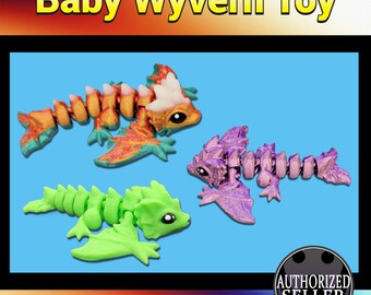 Floppy Baby Wyvern Toy or Keychain | Party Pack Available