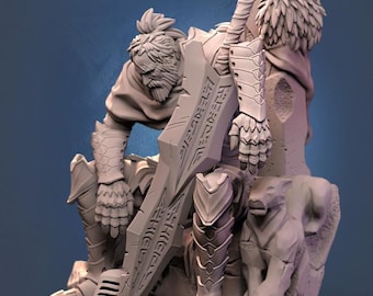 Tsho the Broken King Miniature: Dragun Studios D&D, Pathfinder, Wargaming (32mm/75mm)