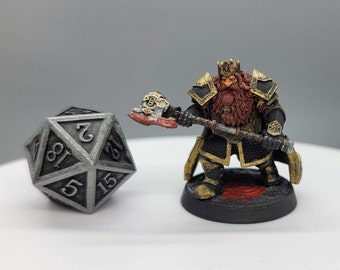 Dwarven King | Hyperfine Resin | Cripta Studios | TTRPG | DnD | Pathfinder | D&D | 32mm or 75mm