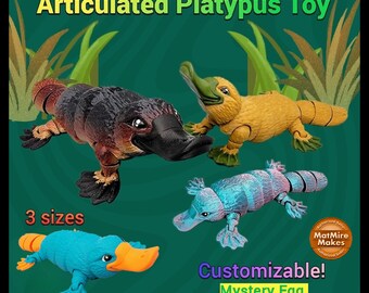 Articulated Platypus Toy Fun, Fidget, Flexi, Sensory,