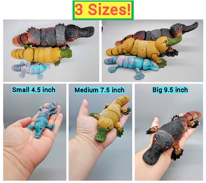 Articulated Platypus Toy Fun, Fidget, Flexi, Sensory, image 2