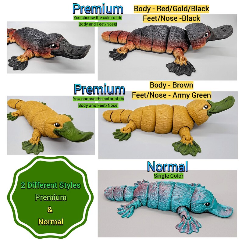 Articulated Platypus Toy Fun, Fidget, Flexi, Sensory, image 3