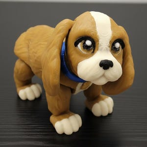 Articulated Cocker Spaniel Toy: 3D Printed Flexi Dog