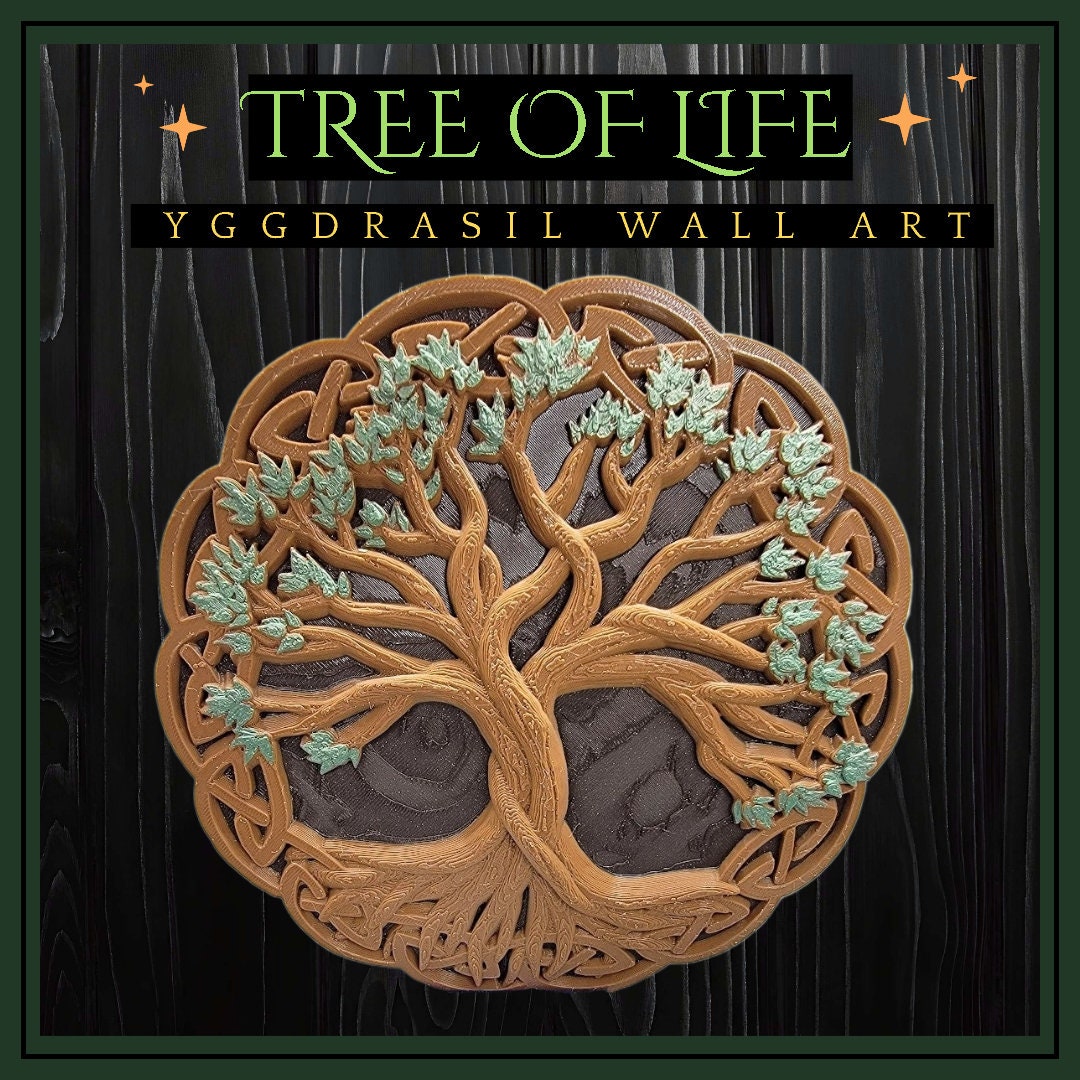 Tree of Life Wall Art Yggdrasil, Wall Hanging, Celtic, Tree Branches