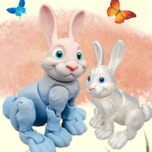 Articulated Bunny Toy | Fun | Fidget | Sensory | Posable