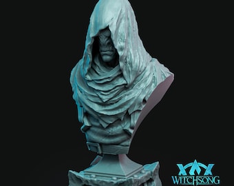 Greed&#39;s Emissary Bust by Witchsong Miniatures | 100mm | Fantasy Figurine | D&D | Pathfinder | Frostgrave | TTRPG | Roleplaying