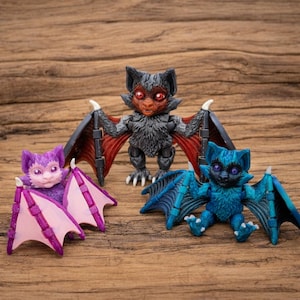 Custom Colors Ahool Monkey Bat Toy | Figure | Fidget | 3D printed | Cryptid