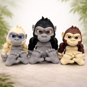 Articulated Baby Gorilla Toy | Monkey | Ape | Fidget | Toy