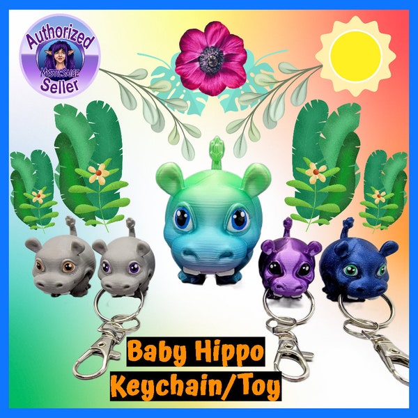 Baby Hippo Keychain/Toy