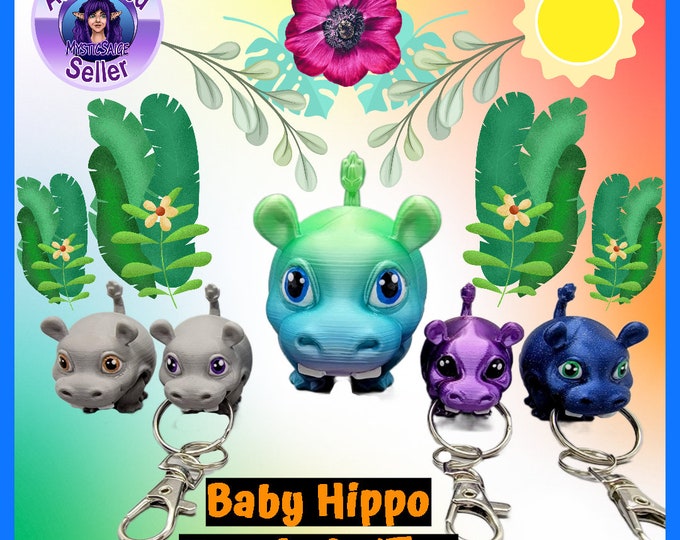 Baby Hippo Keychain/Toy