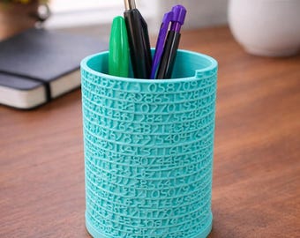 Tower of Pi Pencil Holder Teacher Gift Desk Accessory Decoration