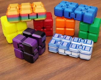 Infinity Fidget Cube | Full-Sized | 3D Printed | Sensory Toy | Stimming