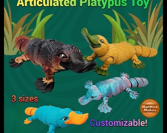 Articulated Platypus Toy Fun, Fidget, Flexi, Sensory,