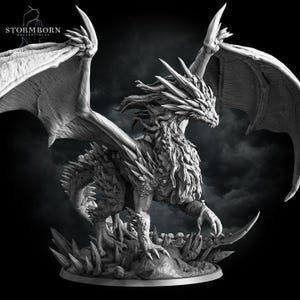 Frost Dragon | D&D | Pathfinder | Frostgrave | Stormborn Collectibles | Figurine