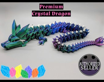 Premium Articulated Crystal Dragon Toy, as seen on social media, customizable