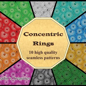 Concentric Rings Digital Paper