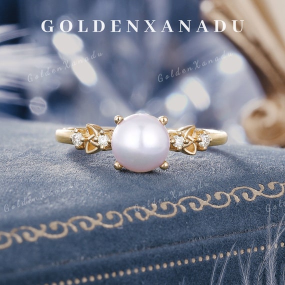 Celtic pearl ring clearance