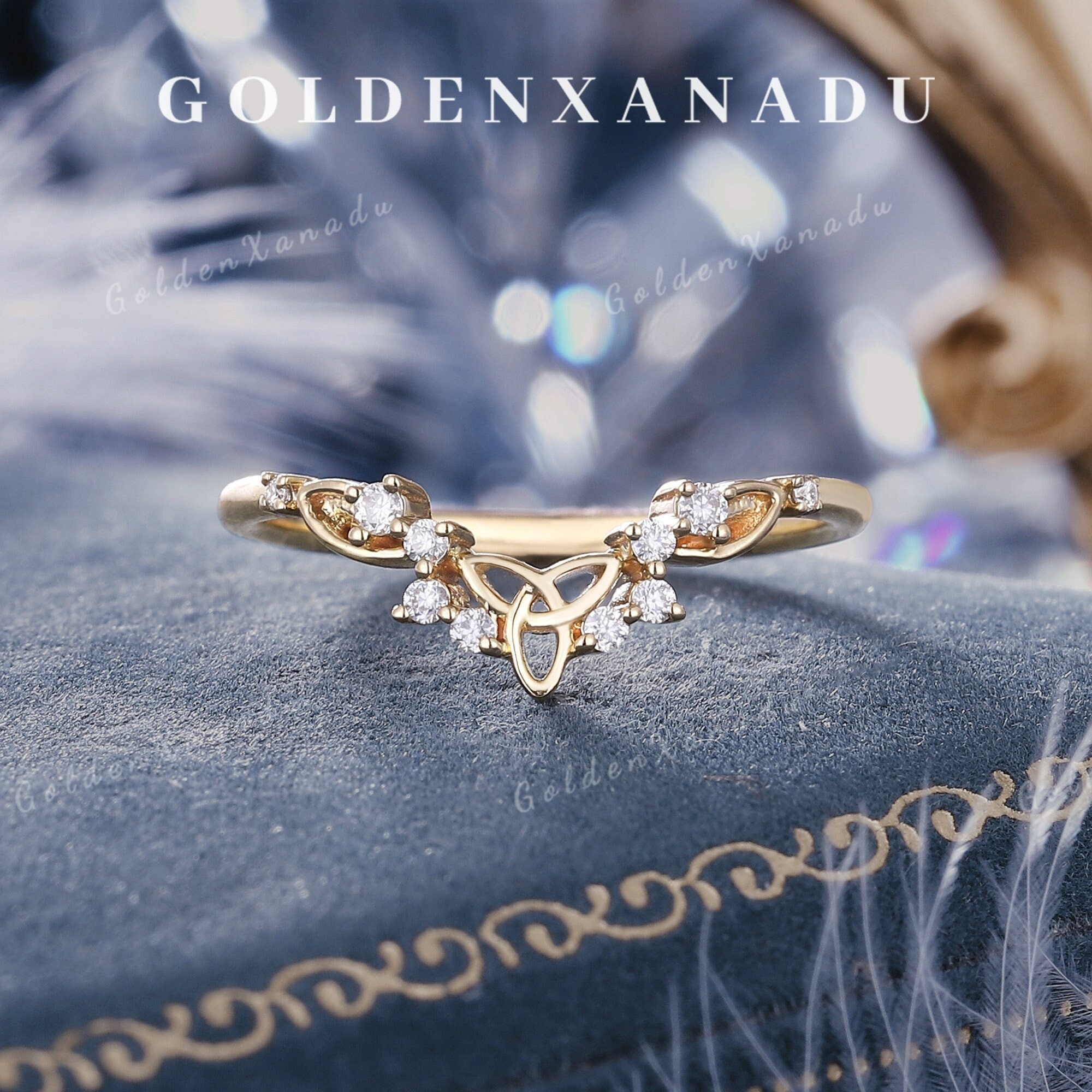 90s Celtic Arts floral Celtic ball ring