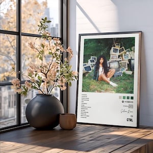 SZA, CTRL Póster de portada del álbum, impresión, música, lista de canciones