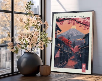 Póster de Una mañana tranquila en Japón