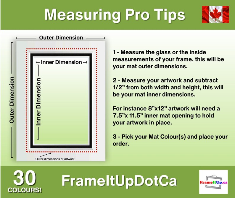 16x16 Custom Premium Double Matboard With Any Size Opening and Colour