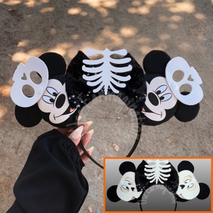 Mickey Mouse Skeleton Halloween Ears