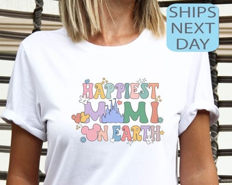 Glücklichste Mimi auf Erden Shirt, Mimi Trip Shirts, bunte Familien Reise T-Shirts, Shirts für Mimi, Oma Tshirt, glücklichster Ort Sweatshirt