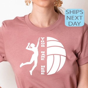 Custom Volleyball Shirt, Personalized Volleyball T Shirt, Volleyball Girls Tee, Custom Volleyball Team Shirt, Gift For Volleyball Girl
