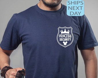 Princess Security Shirt, Daddy Shirt, Boyfriend Agent Tee, Birthday Party Shirt, Vacation Matching, Disney Sweatshirt, Screen Print Shirt