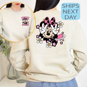 Be My Valentine Sweatshirt, Minnie Valentines Sweatshirt, Valentine Sweatshirt, Retro Mouse Valentine Hoodie, Disney Minnie Love Sweater